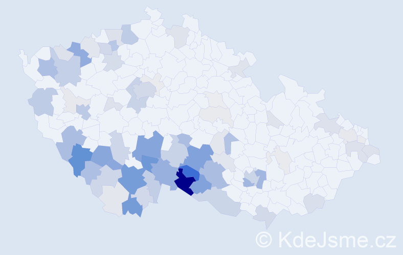 Příjmení: 'Chalupská', počet výskytů 311 v celé ČR