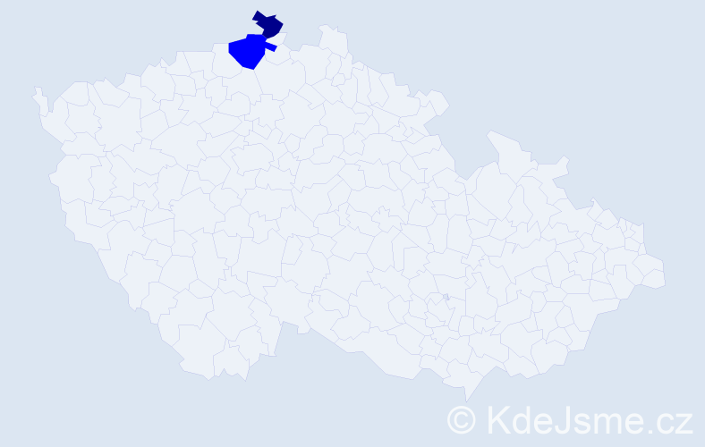 Příjmení: 'Dinnbierová', počet výskytů 3 v celé ČR