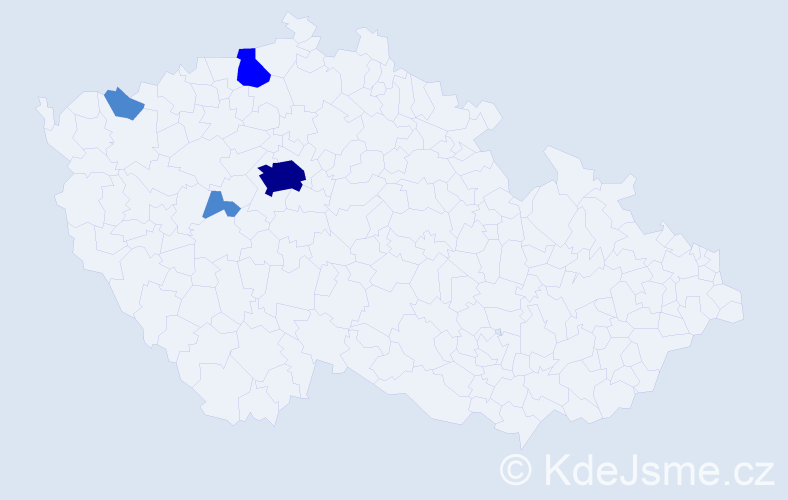 Příjmení: '"Tran Tat"', počet výskytů 7 v celé ČR