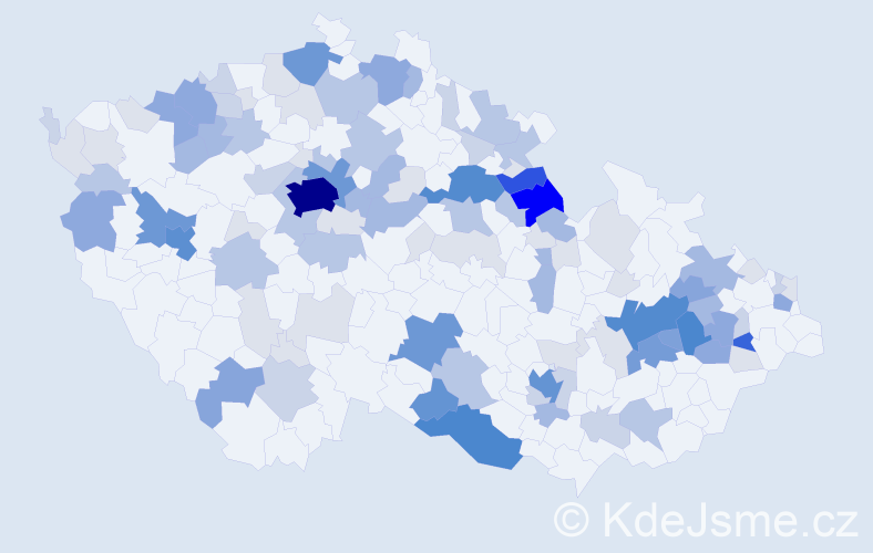 Příjmení: 'Pop', počet výskytů 394 v celé ČR
