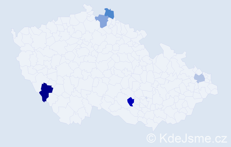 Příjmení: 'Banásová', počet výskytů 8 v celé ČR