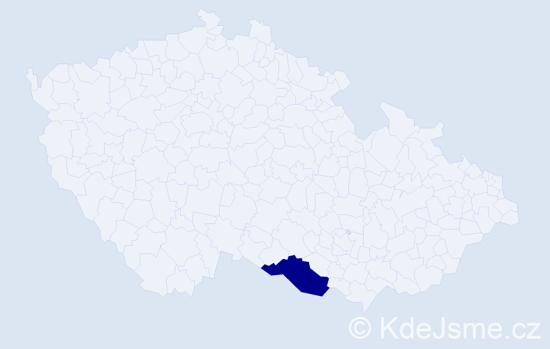 Příjmení: 'Crnkić', počet výskytů 1 v celé ČR