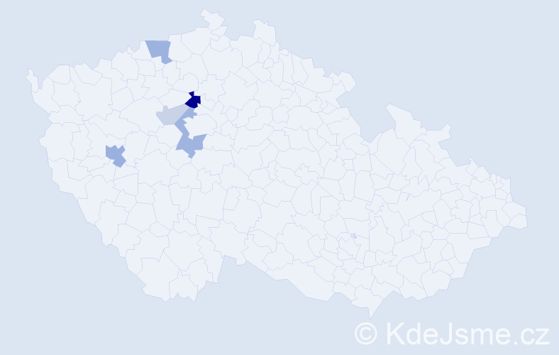 Příjmení: 'Heimrathová', počet výskytů 12 v celé ČR