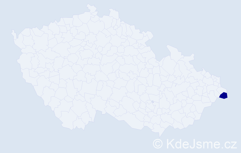 Příjmení: 'Dąbkowska', počet výskytů 1 v celé ČR