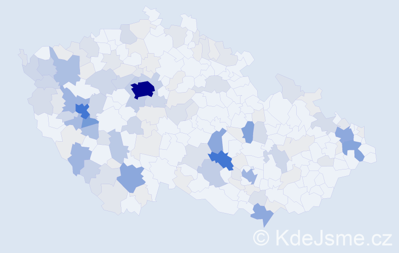 Příjmení: 'Milota', počet výskytů 517 v celé ČR