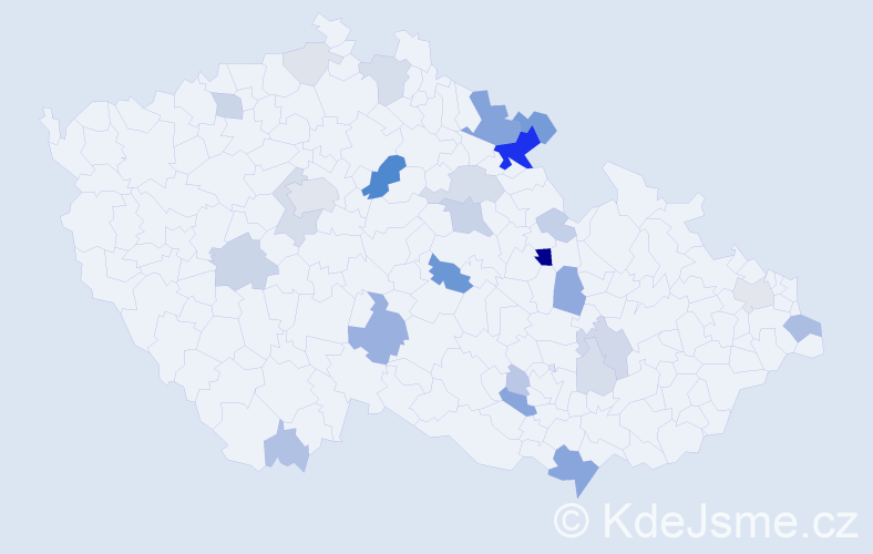 Příjmení: 'Rufer', počet výskytů 86 v celé ČR