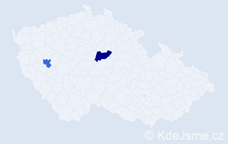 Příjmení: 'Bubnášová', počet výskytů 2 v celé ČR