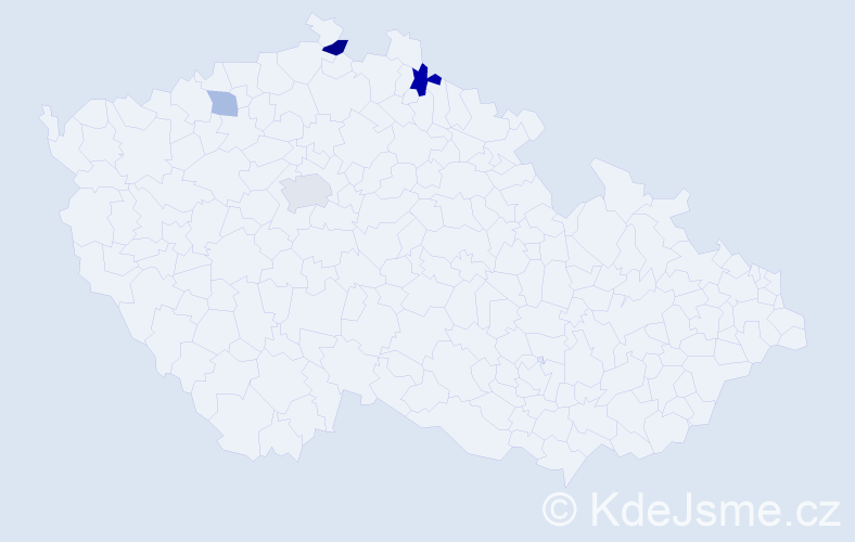 Příjmení: 'Zálepová', počet výskytů 7 v celé ČR