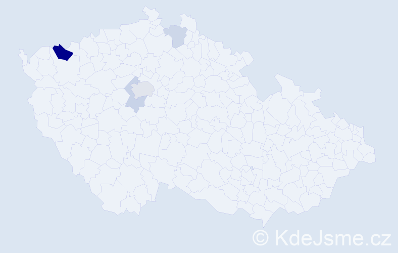 Příjmení: 'Halaburt', počet výskytů 9 v celé ČR