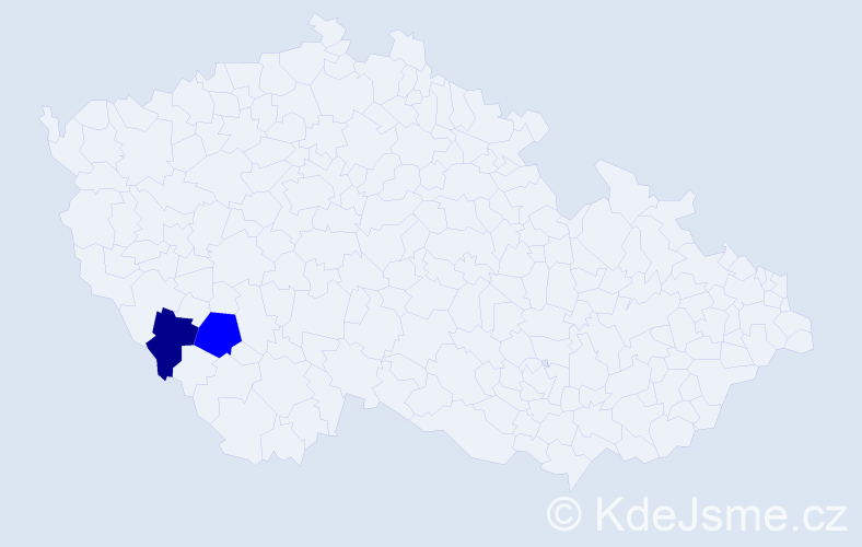 Příjmení: 'Sušiaková', počet výskytů 3 v celé ČR