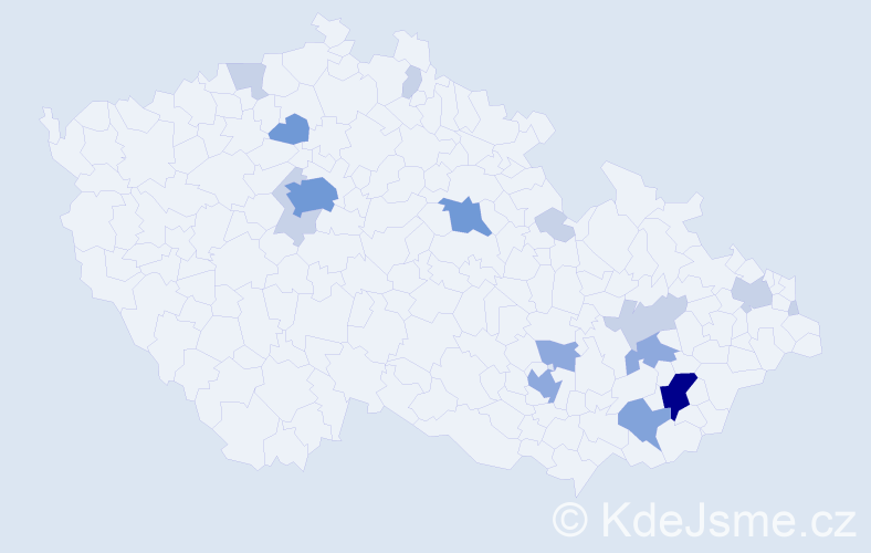 Příjmení: 'Gonzalez', počet výskytů 40 v celé ČR
