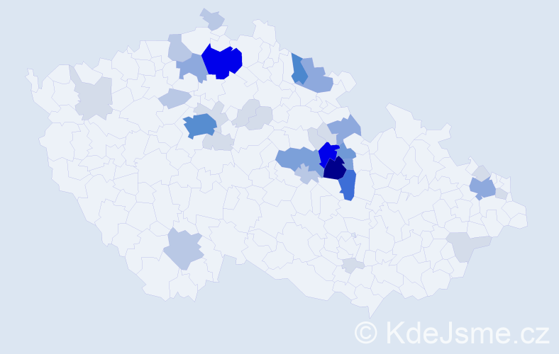 Příjmení: 'Lustyková', počet výskytů 124 v celé ČR
