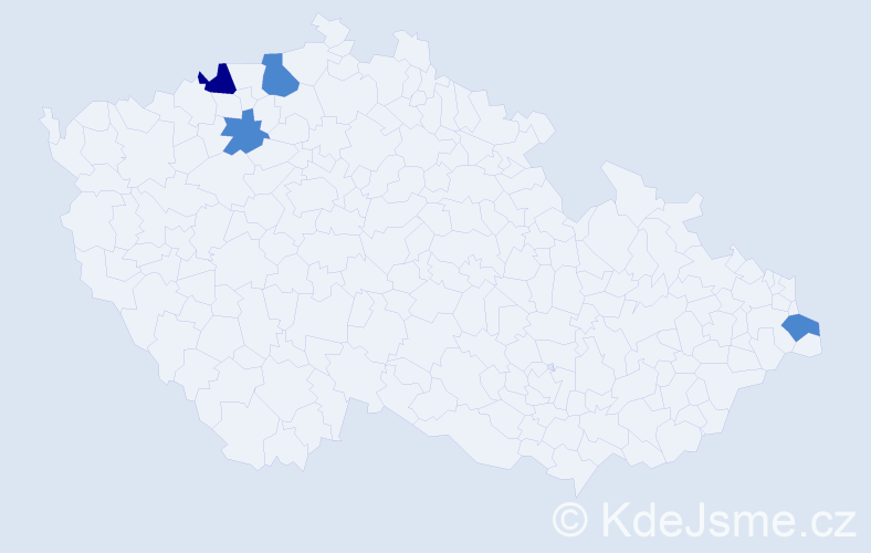 Příjmení: 'Skorupová', počet výskytů 6 v celé ČR