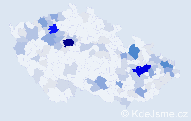 Příjmení: 'Drexler', počet výskytů 334 v celé ČR