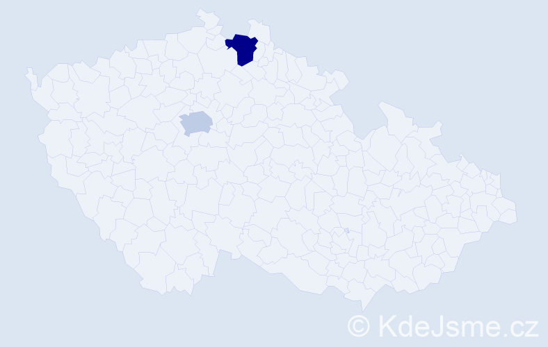 Příjmení: 'Kermani', počet výskytů 5 v celé ČR