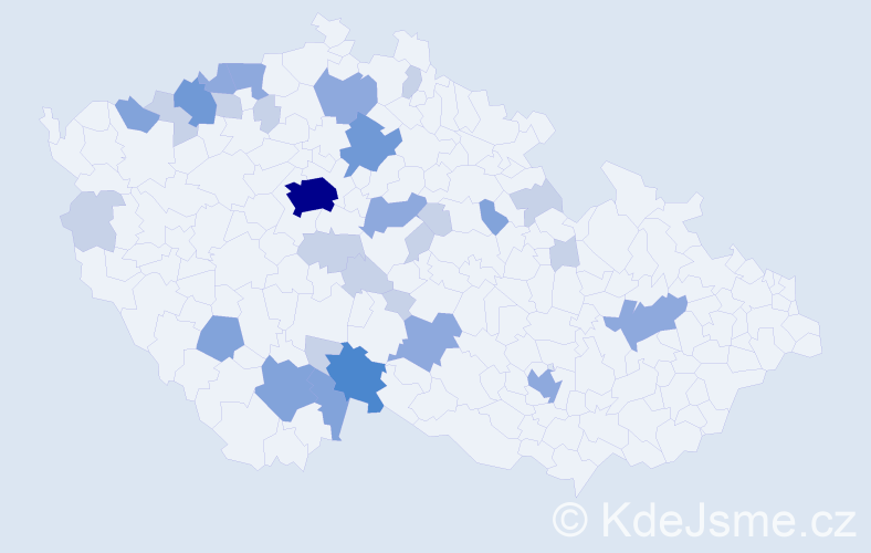 Příjmení: 'Matlasová', počet výskytů 68 v celé ČR