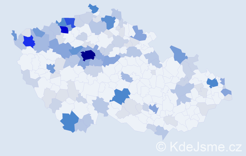 Příjmení: 'Toth', počet výskytů 383 v celé ČR