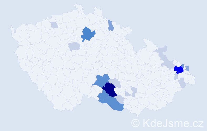 Příjmení: 'Ramachová', počet výskytů 61 v celé ČR