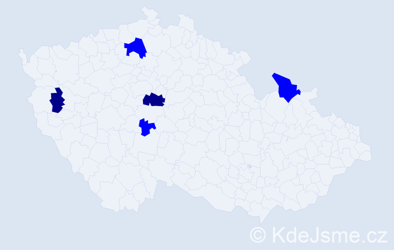 Příjmení: 'Grohoľ', počet výskytů 7 v celé ČR