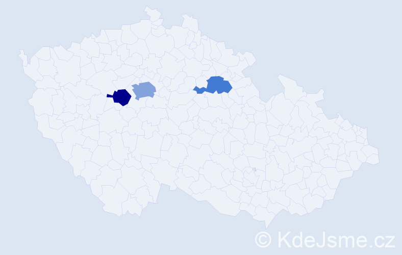 Příjmení: 'Morčuš', počet výskytů 5 v celé ČR