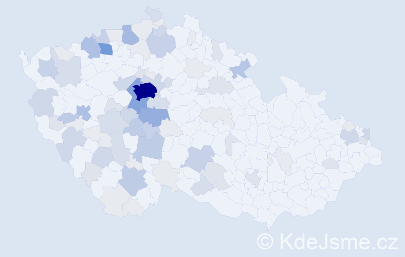 Příjmení: 'Pomahač', počet výskytů 283 v celé ČR
