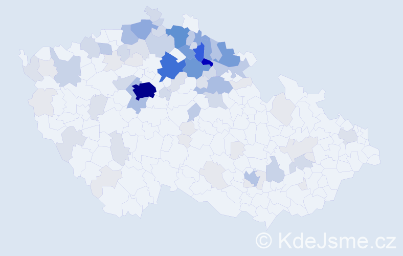 Příjmení: 'Sucharda', počet výskytů 383 v celé ČR