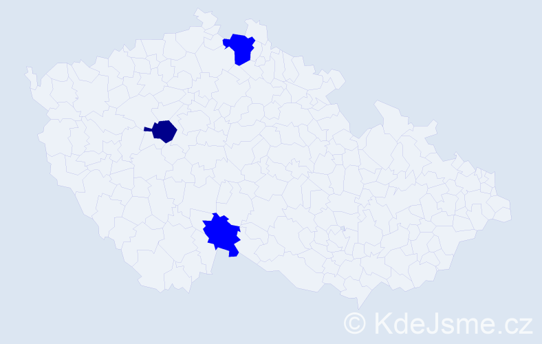 Příjmení: 'Licehamerová', počet výskytů 4 v celé ČR