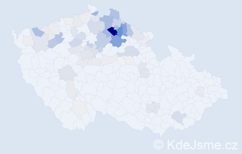 Příjmení: 'Dědečková', počet výskytů 231 v celé ČR