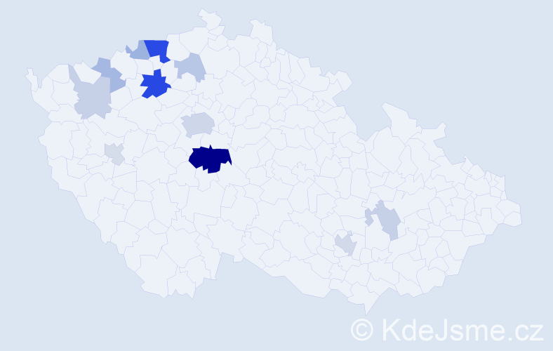 Příjmení: 'Wainer', počet výskytů 35 v celé ČR