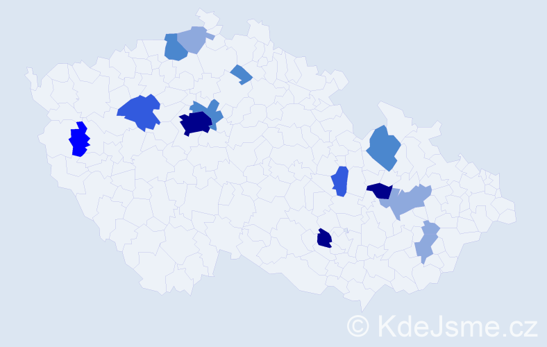 Příjmení: 'Barančík', počet výskytů 37 v celé ČR