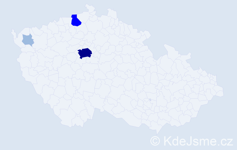 Příjmení: 'Kinovič', počet výskytů 8 v celé ČR