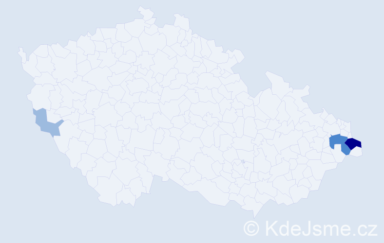 Příjmení: 'Glötzerová', počet výskytů 7 v celé ČR