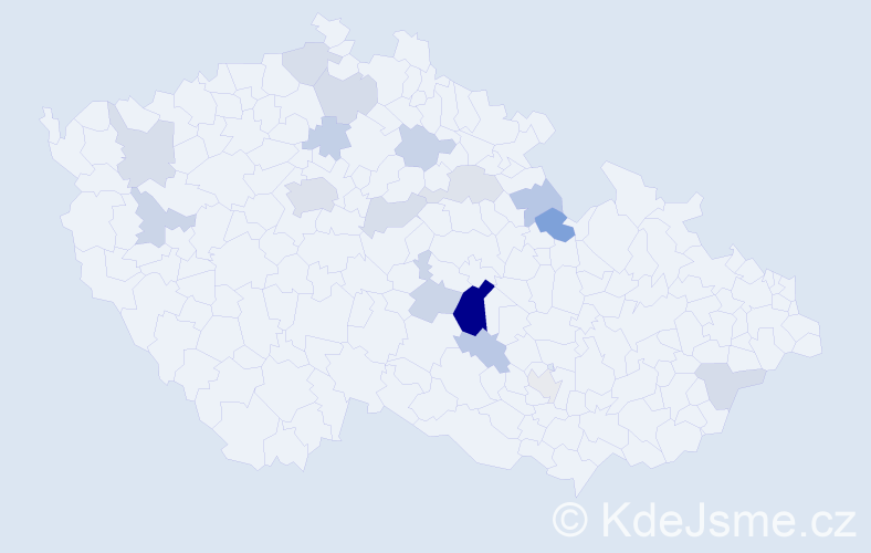 Příjmení: 'Enderle', počet výskytů 33 v celé ČR