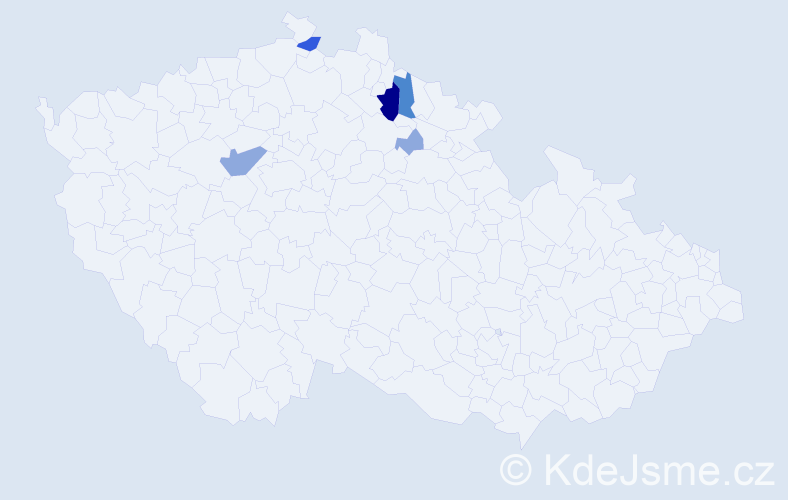 Příjmení: 'Könnyüová', počet výskytů 12 v celé ČR