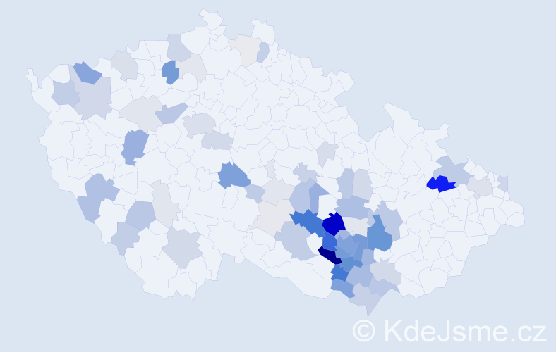 Příjmení: 'Raus', počet výskytů 257 v celé ČR