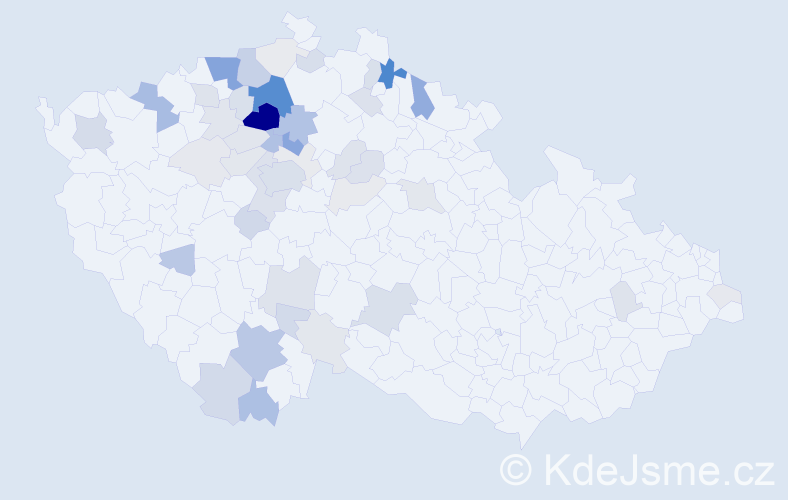 Příjmení: 'Lipš', počet výskytů 167 v celé ČR