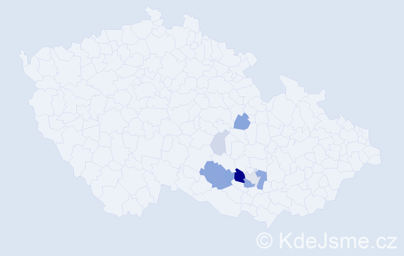 Příjmení: 'Posádková', počet výskytů 24 v celé ČR