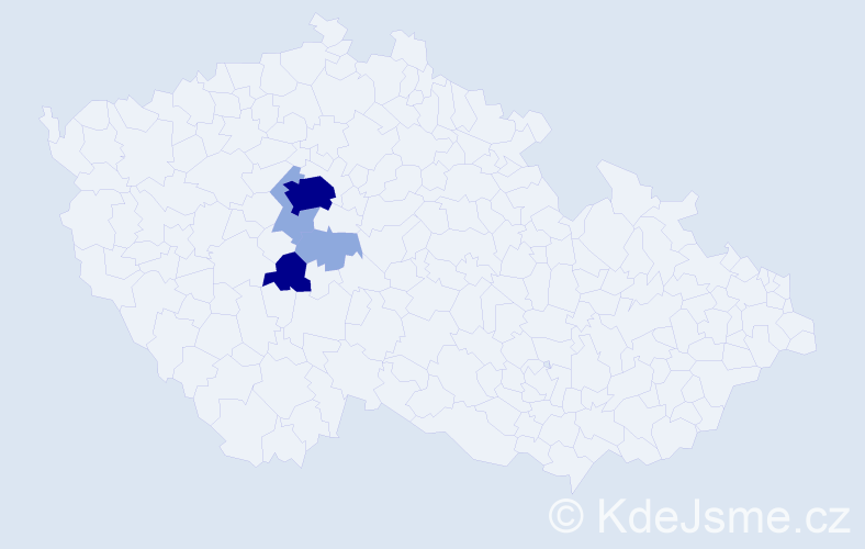 Příjmení: 'Chyle', počet výskytů 12 v celé ČR