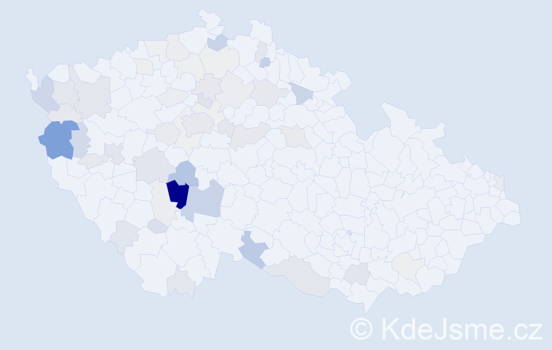 Příjmení: 'Kortanová', počet výskytů 186 v celé ČR