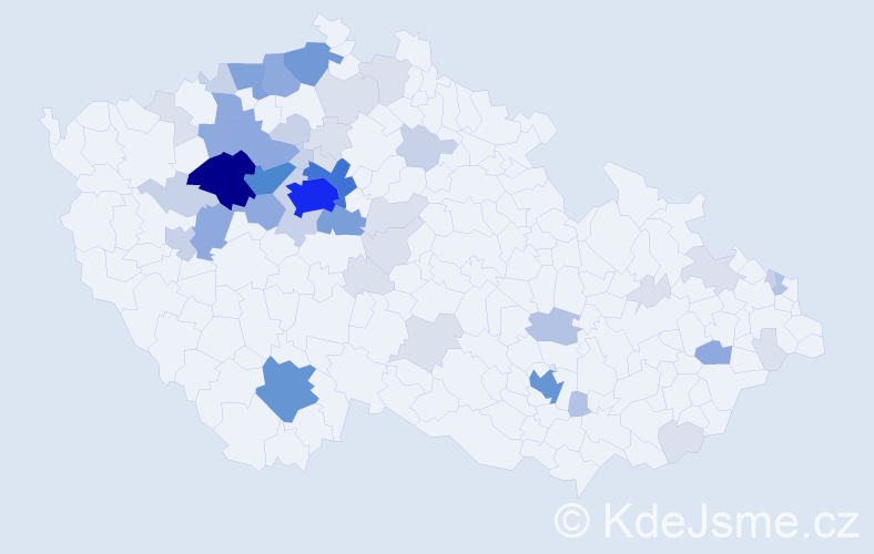 Příjmení: 'Knor', počet výskytů 177 v celé ČR