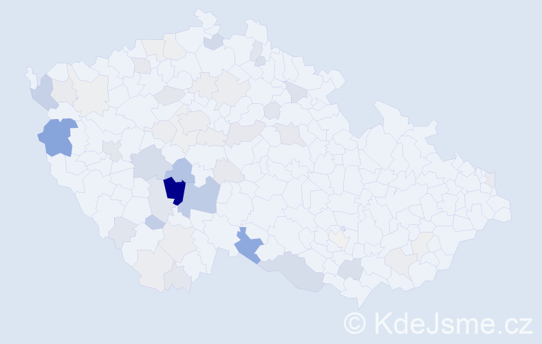 Příjmení: 'Kortan', počet výskytů 167 v celé ČR
