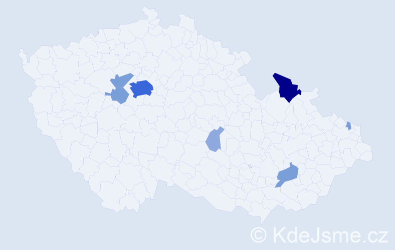 Příjmení: 'Klamert', počet výskytů 20 v celé ČR