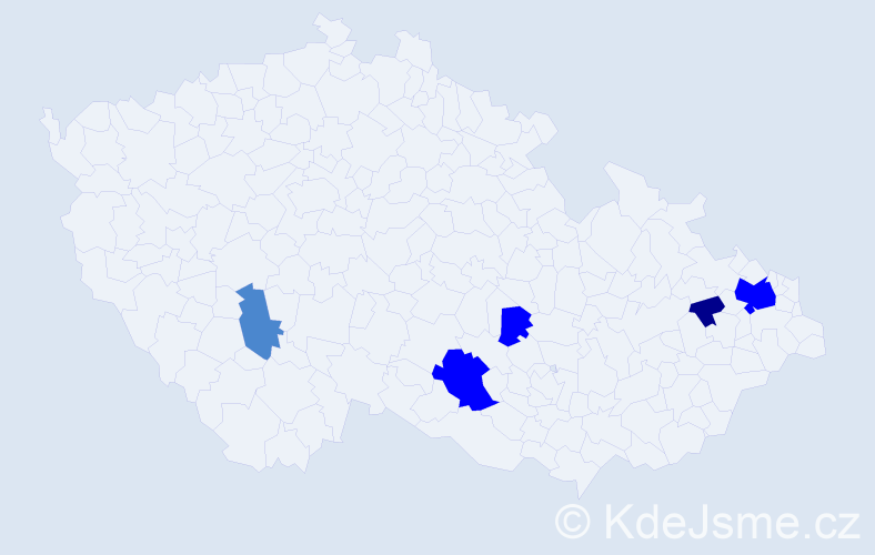 Příjmení: 'Pelleš', počet výskytů 10 v celé ČR