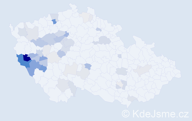 Příjmení: 'Plasová', počet výskytů 159 v celé ČR