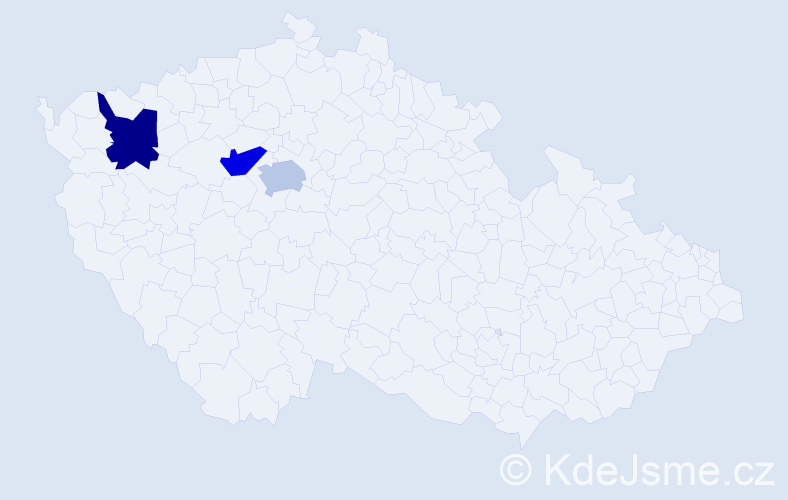 Příjmení: 'Kolpakova', počet výskytů 3 v celé ČR