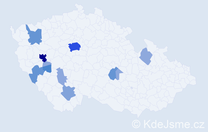 Příjmení: 'Apolínová', počet výskytů 32 v celé ČR