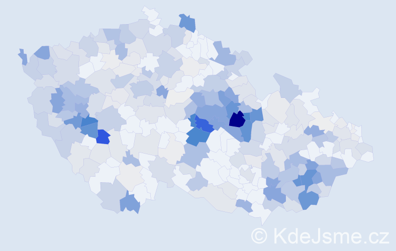 Příjmení: 'Karlík', počet výskytů 1135 v celé ČR