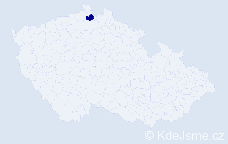 Příjmení: 'Marlow', počet výskytů 1 v celé ČR