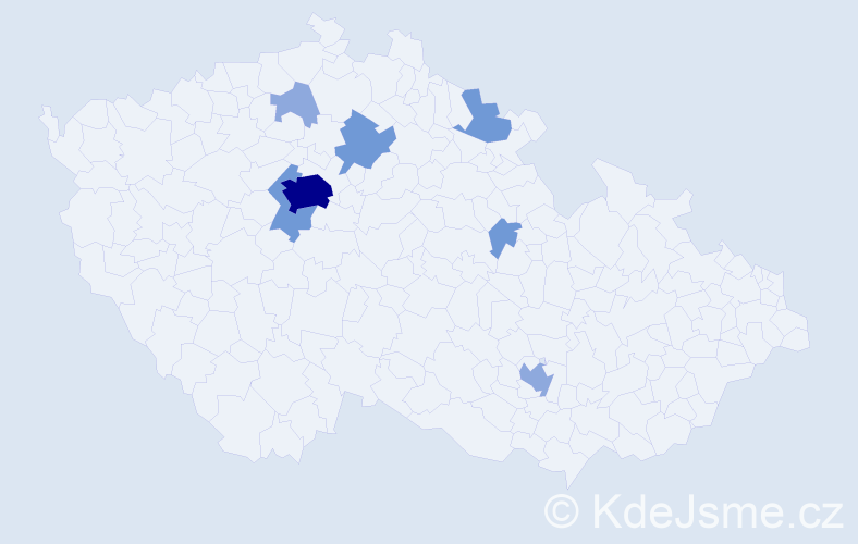 Příjmení: 'Rolyuk', počet výskytů 16 v celé ČR