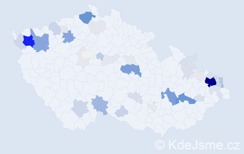 Příjmení: 'Polhoš', počet výskytů 243 v celé ČR